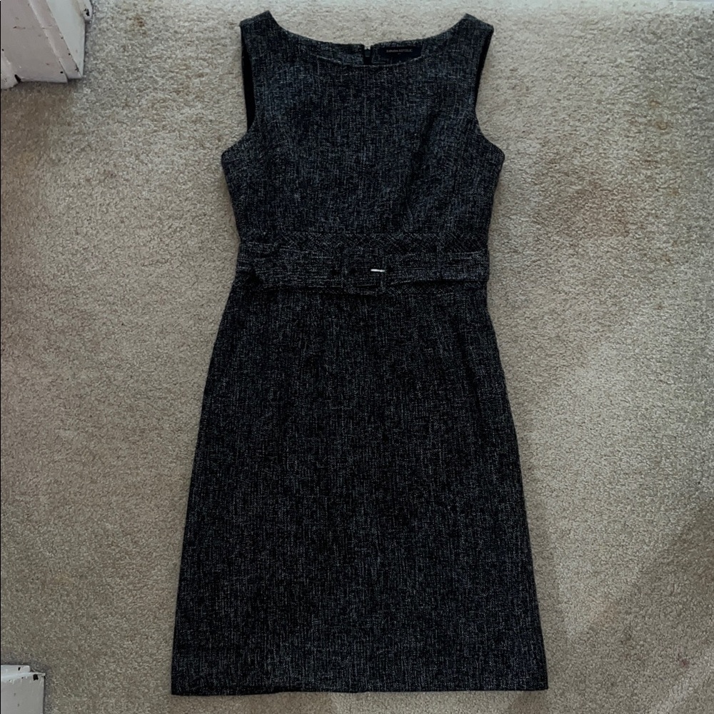 Banana Republic Charcoal Sleeveless Midi Dress
